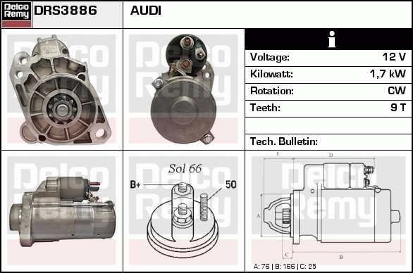 Démarreur Remanufactured REMY (Light Duty)