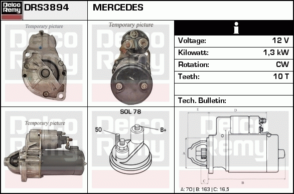 Démarreur Remanufactured REMY (Light Duty)