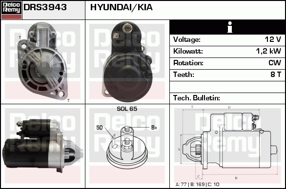 Démarreur Remanufactured REMY (Light Duty)