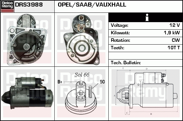 Démarreur Remanufactured REMY (Light Duty)