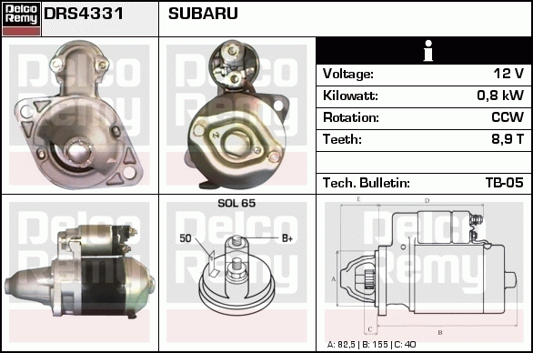 Démarreur Remanufactured REMY (Light Duty)