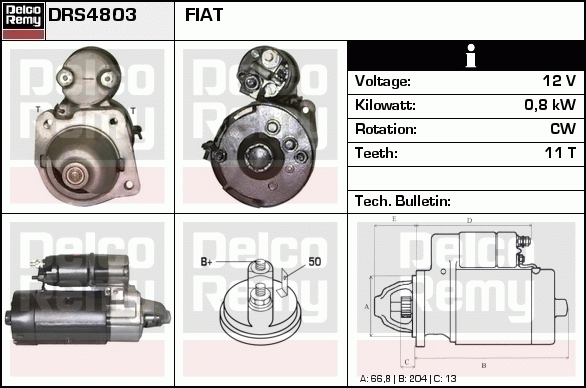 Démarreur Remanufactured REMY (Light Duty)
