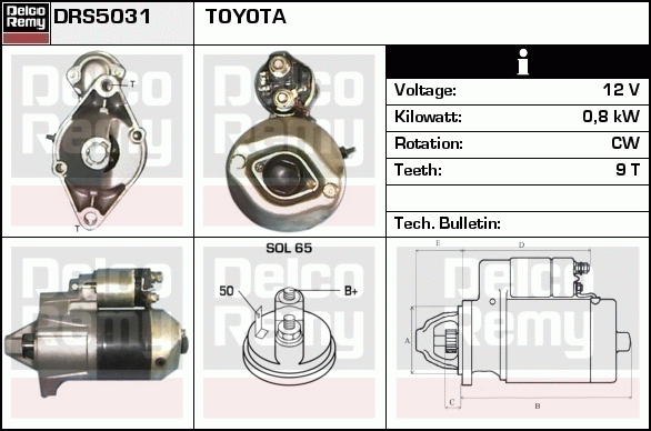 Démarreur Remanufactured REMY (Light Duty)