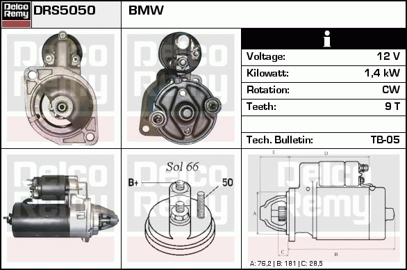 Démarreur Remanufactured REMY (Light Duty)