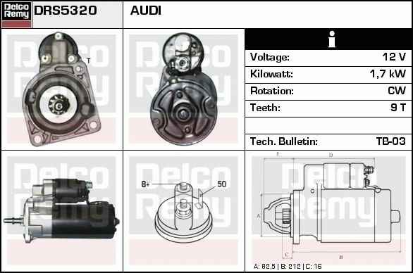 Démarreur Remanufactured REMY (Light Duty)