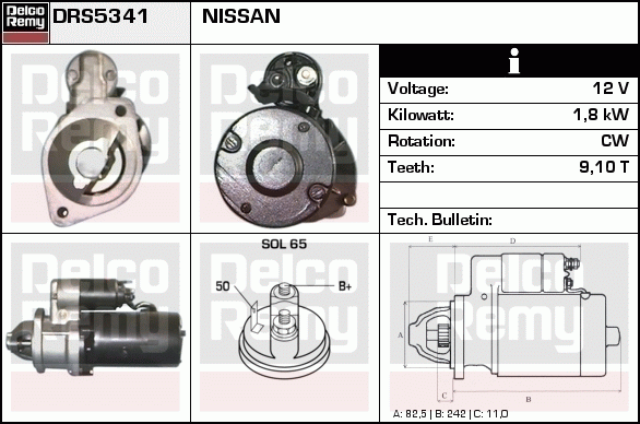 Démarreur Remanufactured REMY (Light Duty)