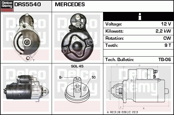 Démarreur Remanufactured REMY (Light Duty)