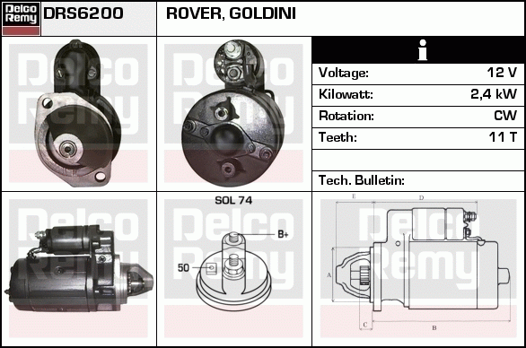 Démarreur Remanufactured DELCO REMY (Heavy Duty)