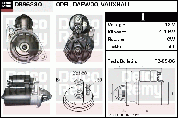 Démarreur Remanufactured REMY (Light Duty)