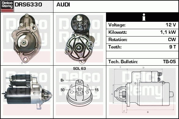 Démarreur Remanufactured REMY (Light Duty)