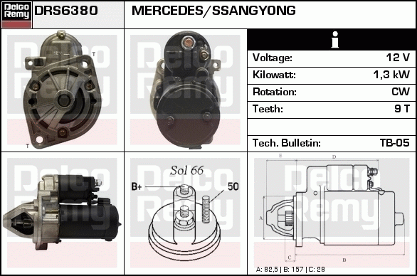 Démarreur Remanufactured REMY (Light Duty)