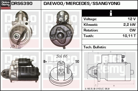 Démarreur Remanufactured REMY (Light Duty)