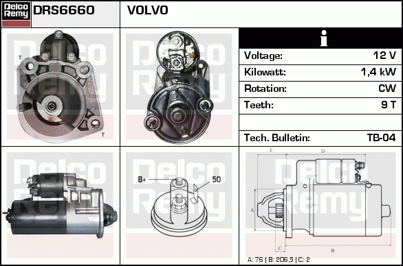 Démarreur Remanufactured REMY (Light Duty)