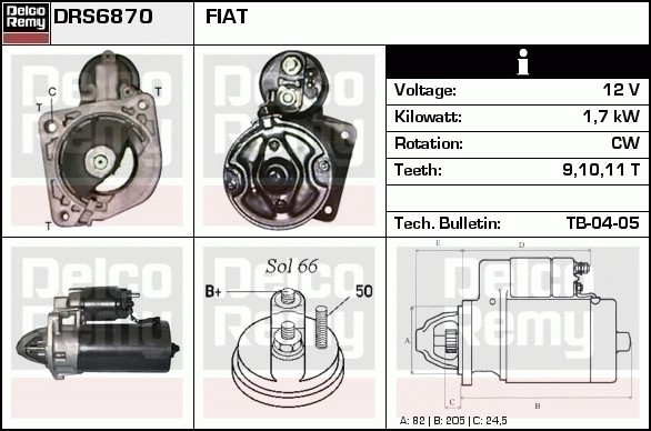 Démarreur Remanufactured REMY (Light Duty)