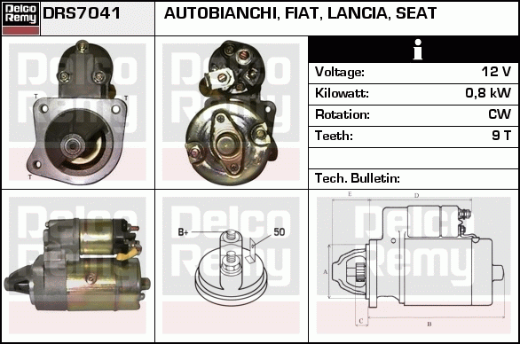 Démarreur Remanufactured REMY (Light Duty)