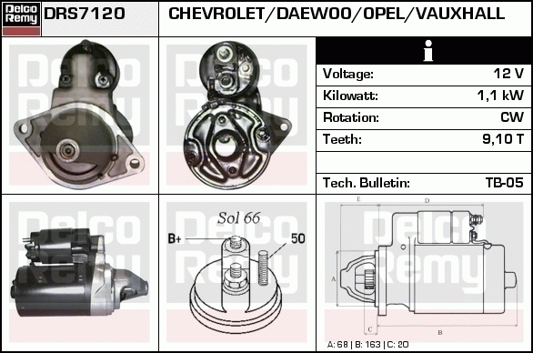 Démarreur Remanufactured REMY (Light Duty)