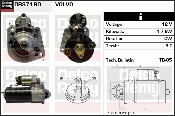 Démarreur Remanufactured REMY (Light Duty)