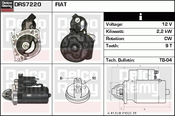 Démarreur Remanufactured REMY (Light Duty)
