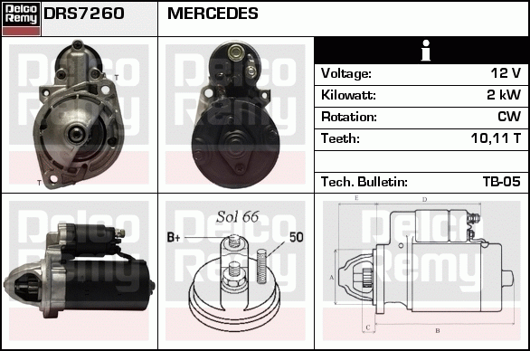 Démarreur Remanufactured REMY (Light Duty)