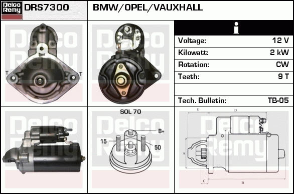 Démarreur Remanufactured REMY (Light Duty)