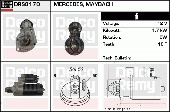 Démarreur Remanufactured REMY (Light Duty)