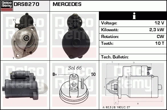 Démarreur Remanufactured REMY (Light Duty)