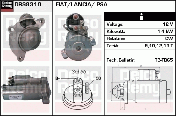 Démarreur Remanufactured REMY (Light Duty)