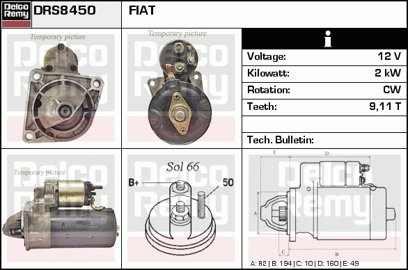 Démarreur Remanufactured REMY (Light Duty)