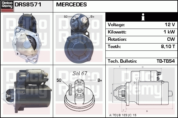 Démarreur Remanufactured REMY (Light Duty)