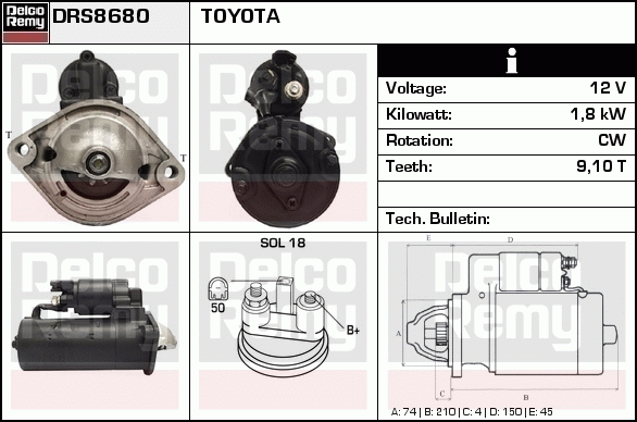 Démarreur Remanufactured REMY (Light Duty)