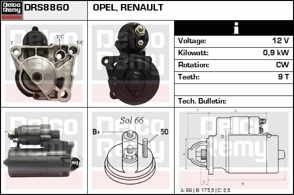 Démarreur Remanufactured REMY (Light Duty)