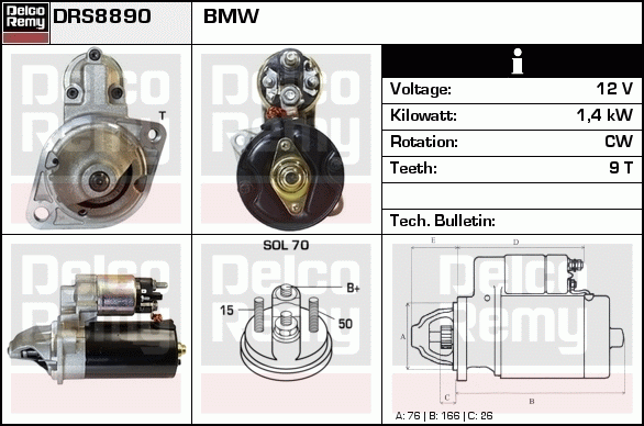 Démarreur Remanufactured REMY (Light Duty)