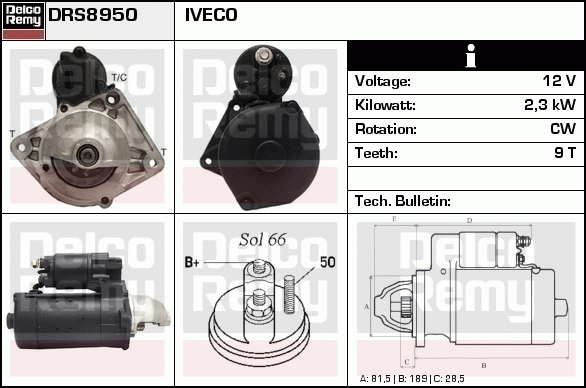 Démarreur Remanufactured REMY (Light Duty)