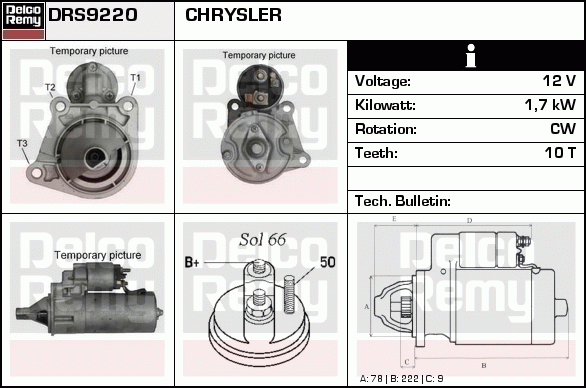 Démarreur Remanufactured REMY (Light Duty)