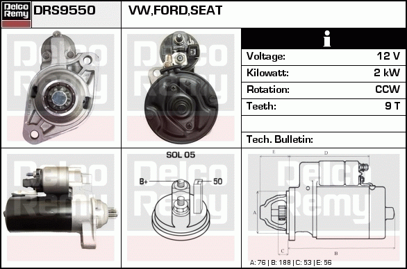 Démarreur Remanufactured REMY (Light Duty)