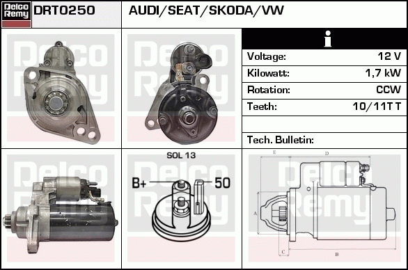 Démarreur Remanufactured REMY (Light Duty)