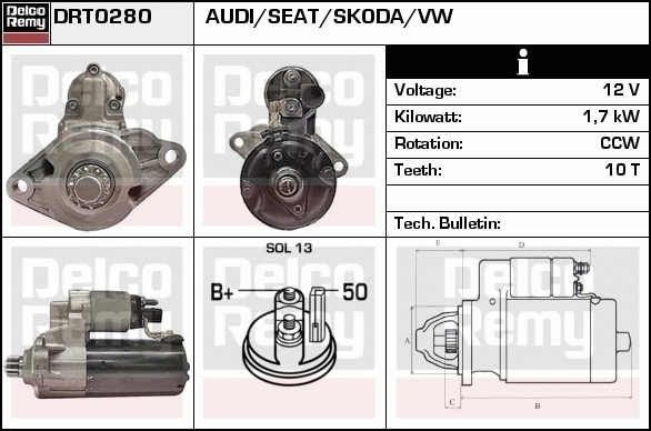 Démarreur Remanufactured REMY (Light Duty)