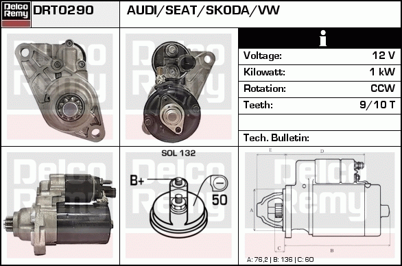 Démarreur Remanufactured REMY (Light Duty)