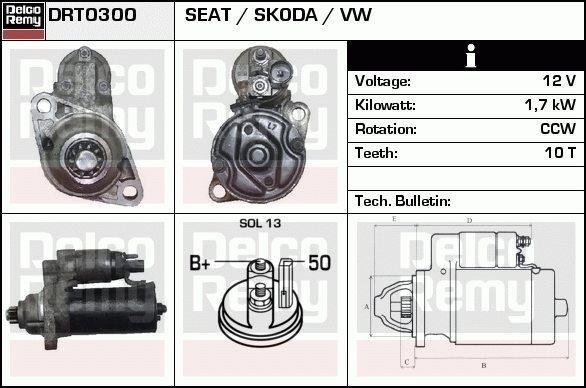 Démarreur Remanufactured REMY (Light Duty)