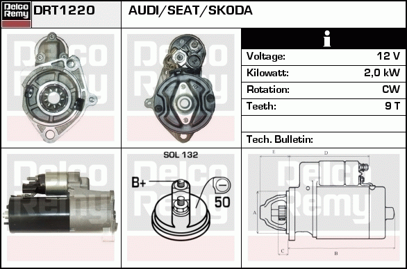 Démarreur Remanufactured REMY (Light Duty)