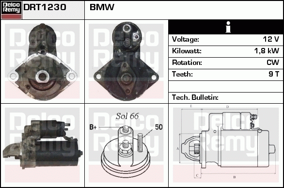 Démarreur Remanufactured REMY (Light Duty)