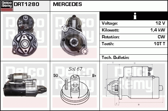 Démarreur Remanufactured REMY (Light Duty)