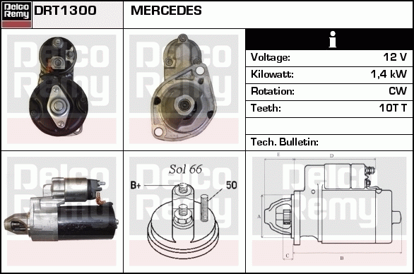 Démarreur Remanufactured REMY (Light Duty)