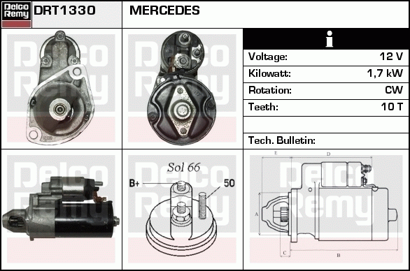 Démarreur Remanufactured REMY (Light Duty)