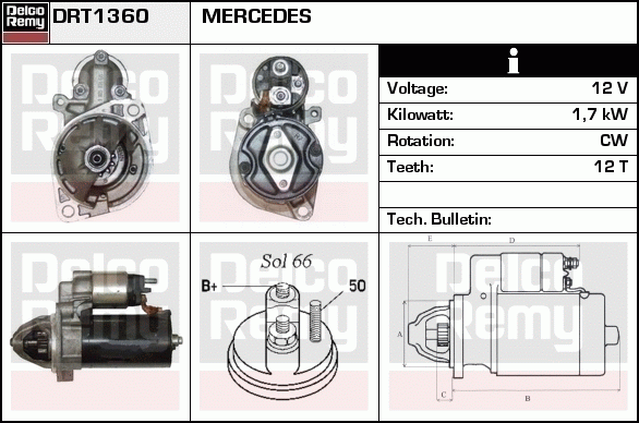 Démarreur Remanufactured REMY (Light Duty)