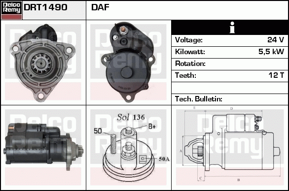 Démarreur Remanufactured DELCO REMY (Heavy Duty)