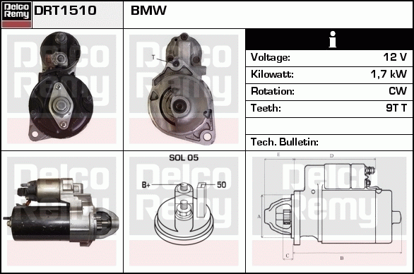 Démarreur Remanufactured REMY (Light Duty)