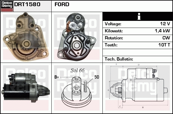 Démarreur Remanufactured REMY (Light Duty)