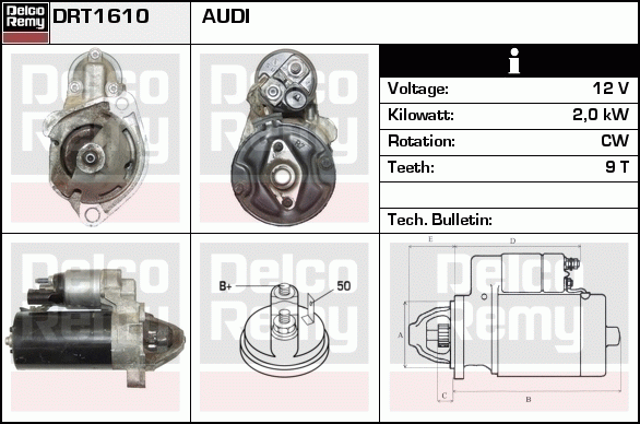 Démarreur Remanufactured REMY (Light Duty)