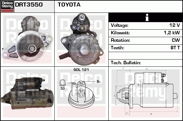 Démarreur Remanufactured REMY (Light Duty)